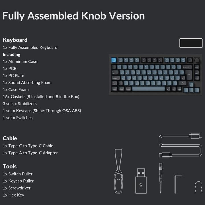 Image du produit Keychron Q1 Pro (CH, Filaire, Sans fil)