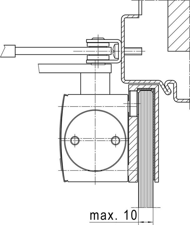 Image du produit Geze Patin de serrage en verre pour ferme-porte TS 3000 et TS 2000 NV (Porte de chambre, Porte d'entrée, Porte en bois, Porte-fenêtre, Intérieur)