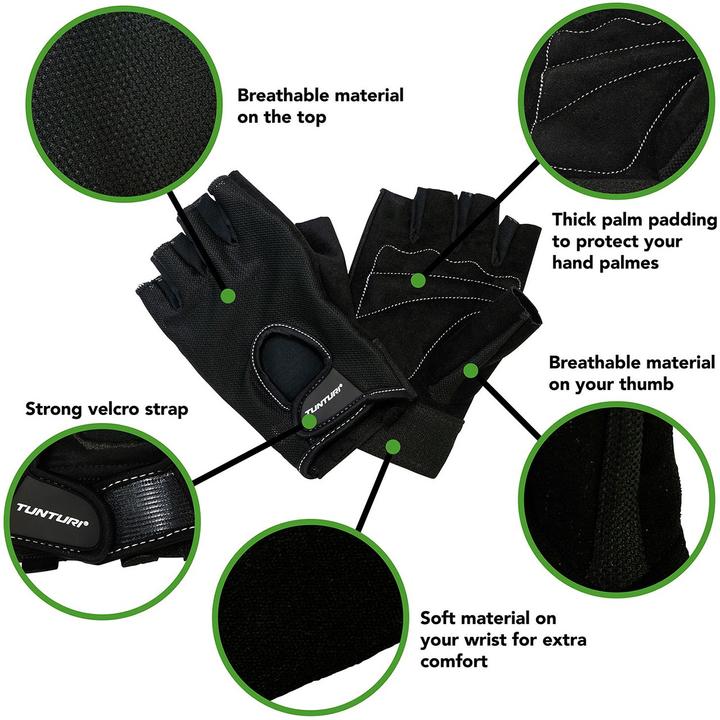 Produktbild Tunturi Fitness Training Handschuhe "Easy Fit Pro" (S)
