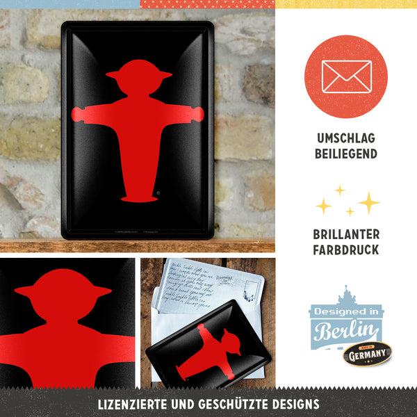 Actual product image Nostalgic-Art Merchandising Postkarte Ampelmann Rot/Schwarz (1 pcs.)