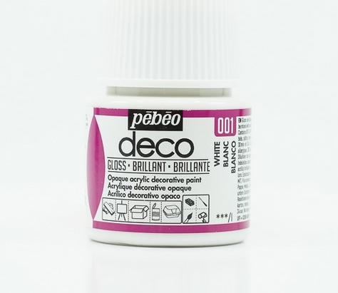 Produktbild Pebeo Deco Glänzende Acrylfarben (Weiss, 45 ml)