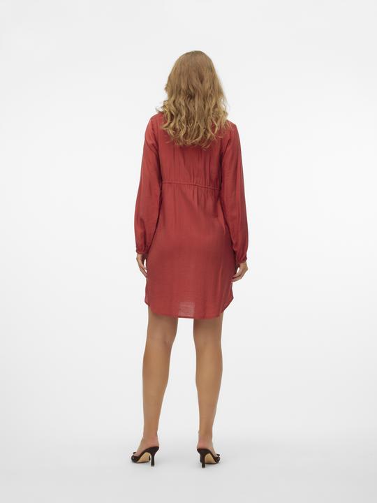 Produktbild Mamalicious Normal geschnitten V-Ausschnitt Elastische Bündchen Kurzes Kleid Kleid (XL)