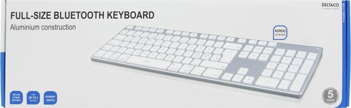 Actual product image Deltaco TB-402 Keyboard USB + Bluetooth QWERTY (Eng. Int., Wireless, Cable)