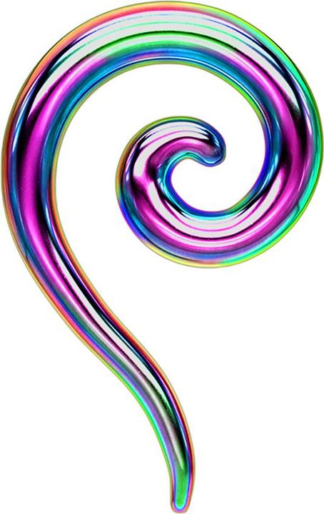 Star Piercing Taper Dehnspirale farbig (Chirurgenstahl 316L)