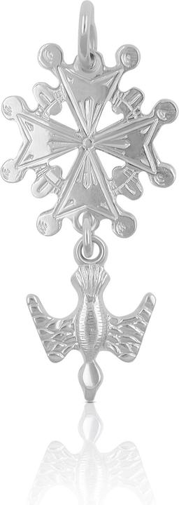 Muau Hugenottenkreuz (750/18K Weissgold)