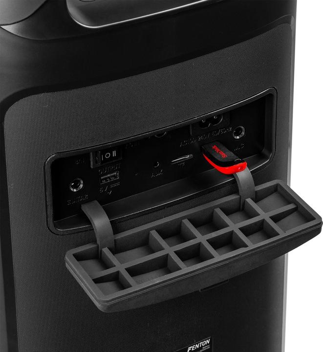 Actual product image Fenton Bluetooth Speaker Pulse130 Schwarz (12 h, Rechargeable battery operated, Electrical connection)