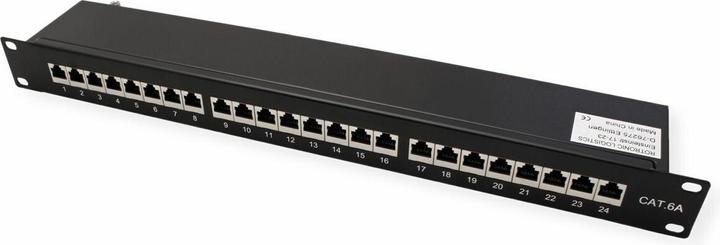 Produktbild Value 19"-Patchpanel Kat6A/Kl.EA 24 Ports geschirmt schwarz