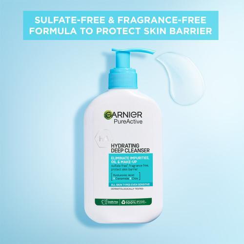 Actual product image Garnier Pure Active Hydrating Deep Cleanser - Cleansing Gel - 250ml (Gel, 250 ml)