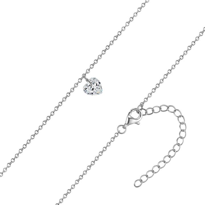 Actual product image Rafaela Donata Ladies necklace heart sterling silver - 35450 (Sterling Silver)