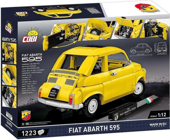 Actual product image Cobi 1965 Fiat 500 Abarth Executive Edition