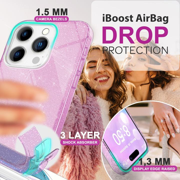 Immagine prodotto Nalia Copertina ibrida glitterata (Apple iPhone 16 Pro)