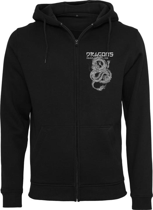 Actual product image Mister Tee Dragons Never Die Heavy Zip Hoody - 132739 (5XL)