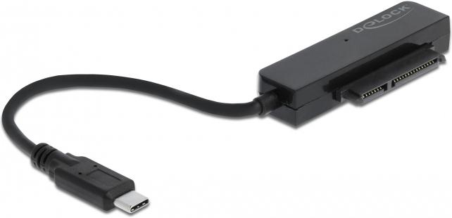 Immagine prodotto Delock Convertitore da USB Type-C a SATA con coperchio di protezione da 2,5 pollici (2.5")