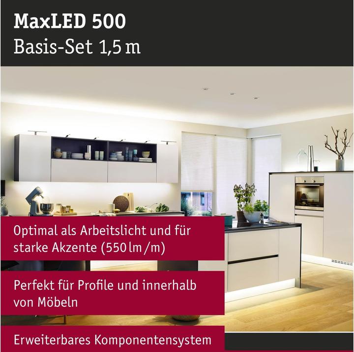 Produktbild Paulmann MaxLED 500 Stripe Set (Warmweiss, 150 cm, Indoor)