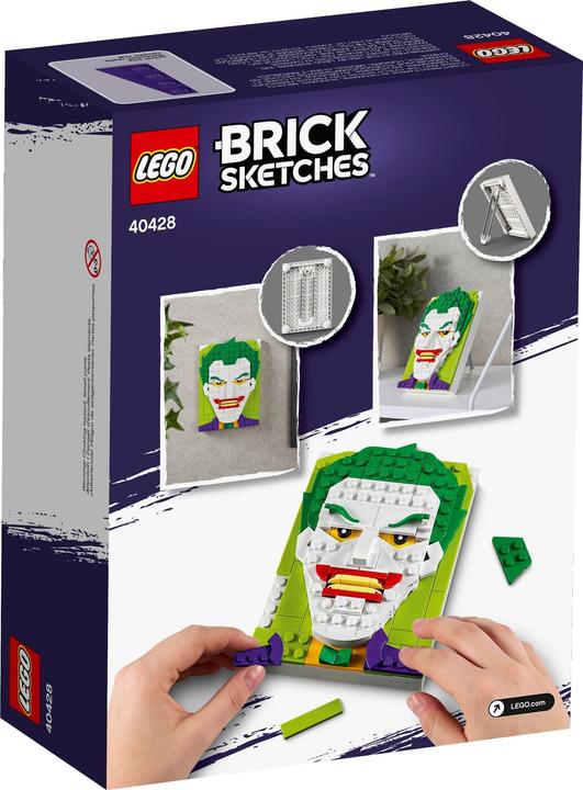 Actual product image LEGO Brick Sketches - Joker (40428)