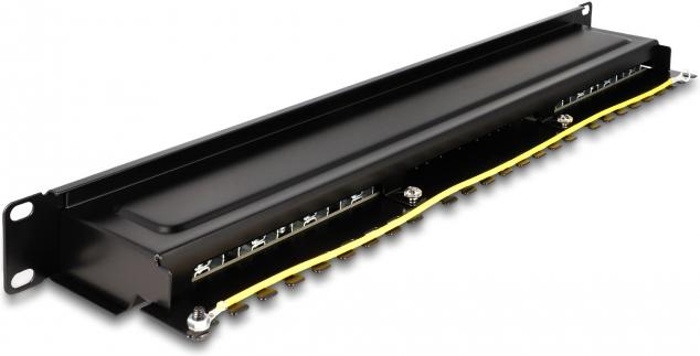 Actual product image Delock 48,30cm (19") Patchpanel 16 Port Cat.6A 1 U black