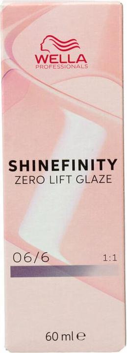 Actual product image Wella Shinefinity Cherry Wine 06/6 Dark Violet Blonde 60ml Demi-Permanent Hair Colour (06, 6 Dark Violet Blonde)