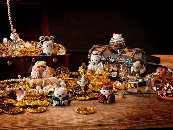 Image du produit Megahouse One Piece Mega Cat Project pack 8 trading figures NyanPieceNyan! Ver. Luffy with Rivals 3 cm