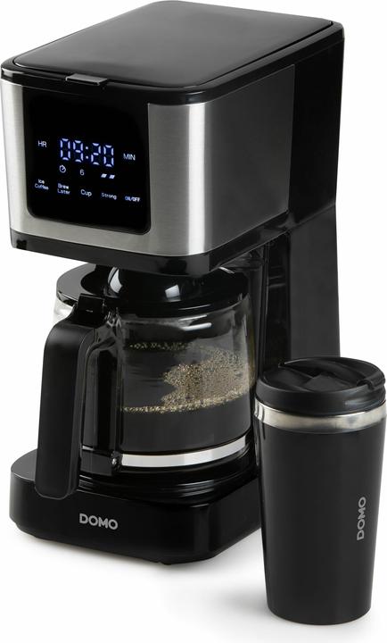 Domo CAFETIÈRE DO733K 1,25L 10 TASSES MUG 400ML COMMANDES TACTILES/ÉCRAN LED FILTRE PERMANENT