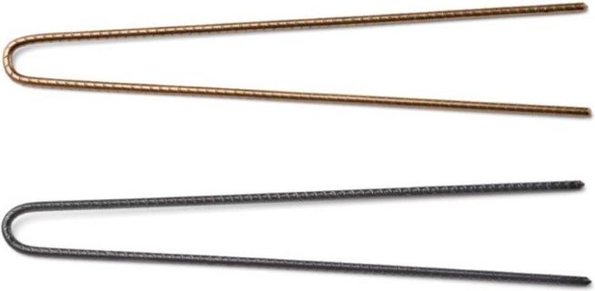Image du produit Trisa Epingles à cheveux professionnelles striées en forme de U 73mm bornze 40pcs (40 pcs)