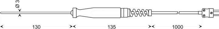 Actual product image Greisinger GES 900 insertion probe -65 to (Measuring device case)