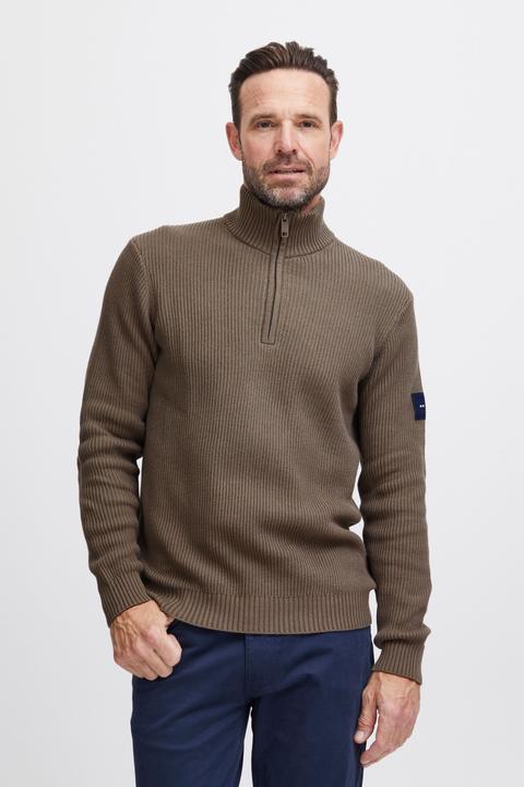 Actual product image FQ1924 FQKyle ribbed texture halfzip - Sweater - 21900568 (S)