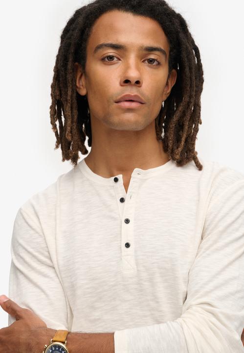 Actual product image Superdry Slub Ls Jersey Grandad Top (XXL)