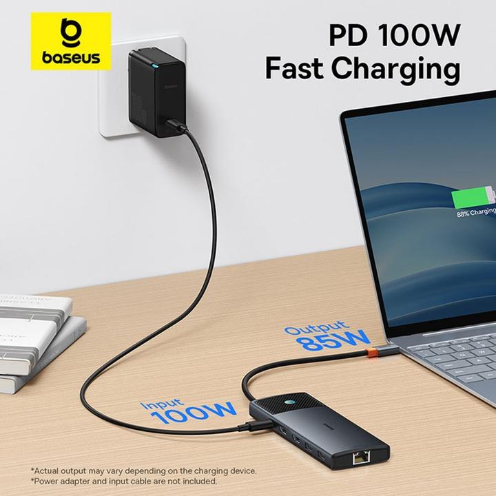 Actual product image Baseus USB-C Hub (USB-C, 9 Ports)