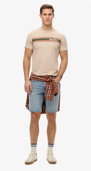 Actual product image Superdry Venue Logo Stripe Relaxed Tee (M)