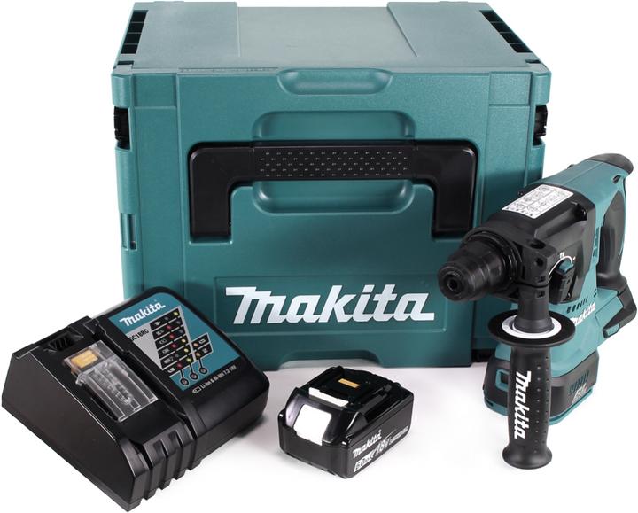 Image du produit Makita DHR 242 RG1J Marteau perforateur à batterie 18V 2,0J SDS-plus Brushless + 1x batterie 6,0Ah + (Fonctionnement sur batterie)