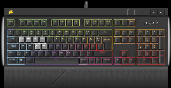 Corsair Gaming STRAFE RGB SILENT (DE, Filaire)