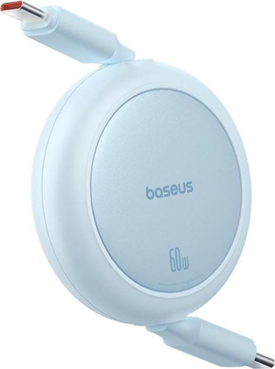 Actual product image Baseus Free2Pull Mini USB-C to USB-C 60W USB cable, 1m (blue) (1 m, 60 W)
