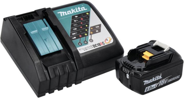 Productafbeelding Makita DUB 186 RG1 Accu bladblazer 18 V + 1x accu 6.0 Ah + lader (Oplaadbare batterij, Bladblazer)