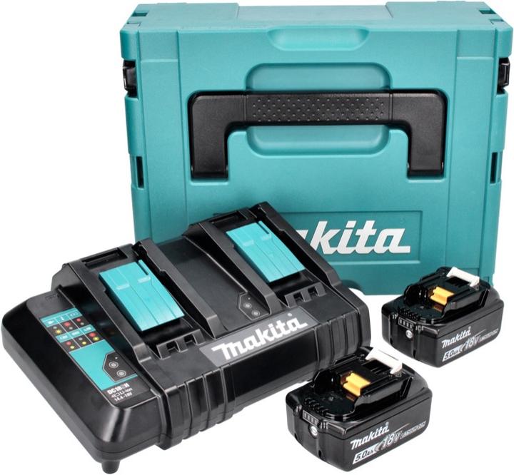 Produktbild Makita Power Source Kit 18 V mit 2x BL 1850 B 5,0 Ah Akku ( 197280-8 ) + DC 18 SH Doppel Ladegerät ( (18 V)