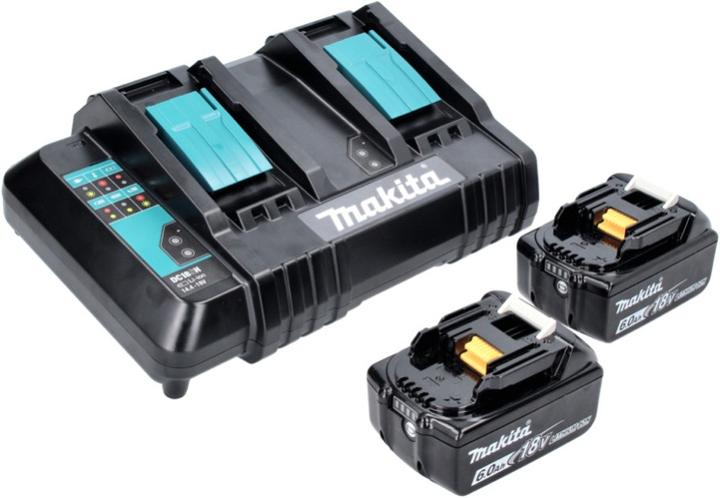 Produktbild Makita Power Source Kit 18 V mit 2x BL 1860 B 6,0 Ah Akku ( 197422-4 ) + DC 18 SH Doppel Ladegerät ( (18 V)