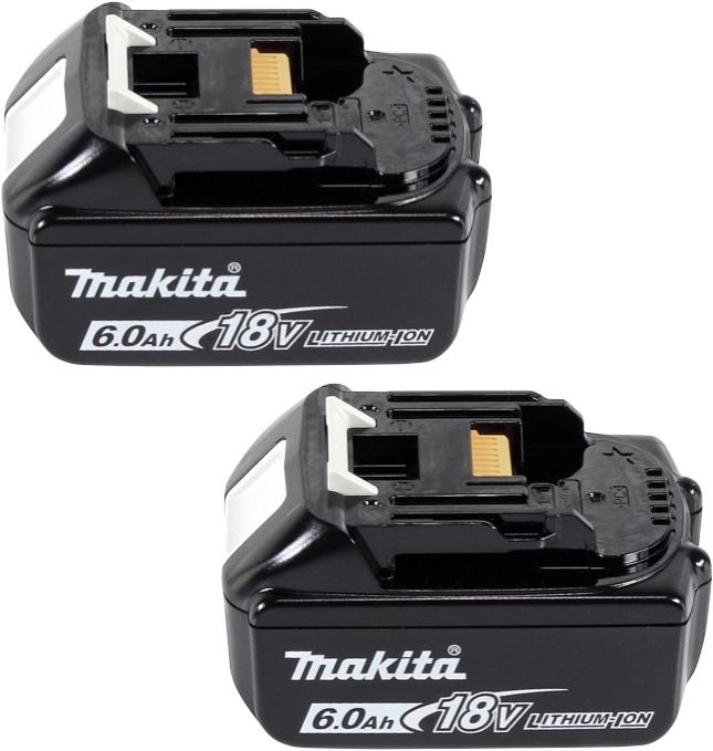 Produktbild Makita Power Source Kit 18 V mit 2x BL 1860 B 6,0 Ah Akku ( 197422-4 ) + DC 18 SH Doppel Ladegerät ( (18 V)
