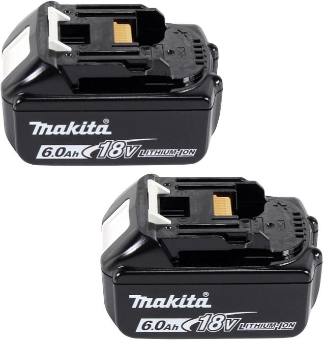 Actual product image Makita Power Source Kit 18 V with 2x BL 1860 B 6.0 Ah battery ( 197422-4 ) + DC 18 SH double charger ( (18 V)