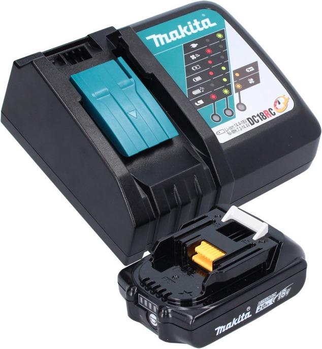 Actual product image Makita PWR 180 RA1 Battery ratchet screwdriver 18 V 47.5 Nm 1/4" 3/8" + 1x battery 2.0 Ah + charger (1/4")