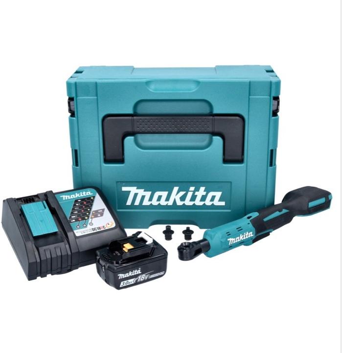 Actual product image Makita PWR 180 RF1J Battery ratchet screwdriver 18 V 47.5 Nm 1/4" 3/8" + 1x battery 3.0 Ah + charger + Mak (3/8")