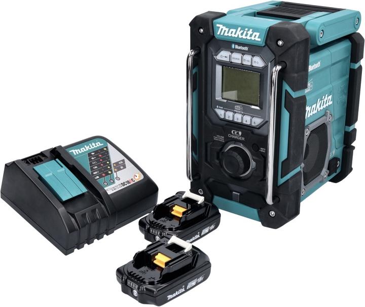 Immagine prodotto Makita DMR 301 RA Radio da cantiere ricaricabile 12 V max. - 18 V DAB / DAB+ / Bluetooth + 2x batteria (FM, AM, DAB, Bluetooth)