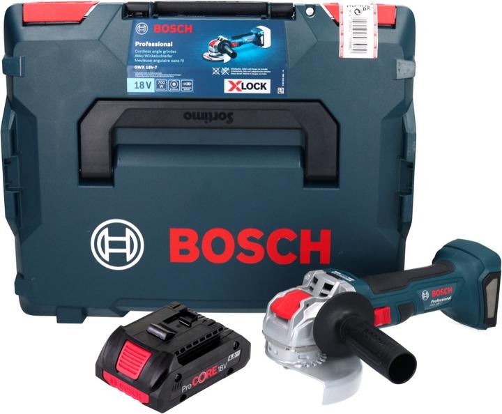 Actual product image Bosch Professional Bosch GWX 18V-7 Professional cordless angle grinder 18 V 125 mm Brushless X-LOCK + 1x ProCORE (125 mm)