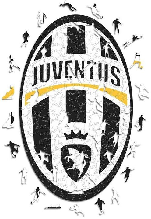 Actual product image Iconic Juventus FC - Retro Logo - Wooden Puzzle Size M (270 pieces) (270 pieces)
