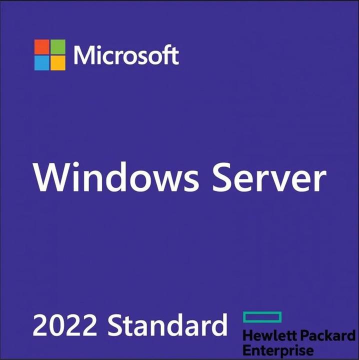 HPE Windows Server 2022 (16-Core) Standard ROK (DE/FR/IT/EN), no CALs (16 User, unlimited)