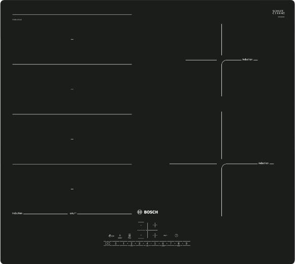 Actual product image GCS Built-in induction hob Bosch PXE611FC1E