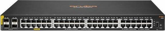 Actual product image Aruba HPE Networking CX 6100 48G Class4 PoE 4SFP+ 740W Switch (48 Ports)