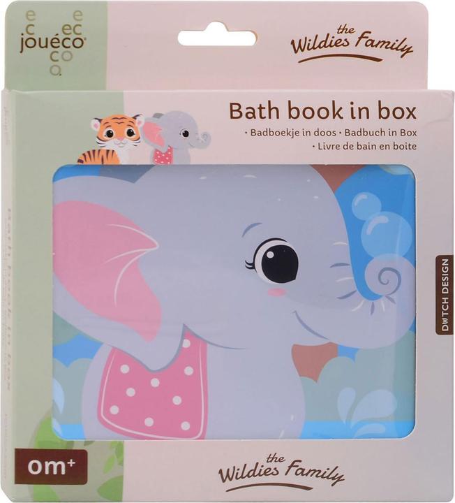 Image du produit Jouéco Livre de bain de la famille Wildies dans une boîte 16x