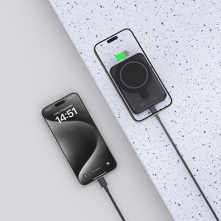Produktbild Tech Powerbank technischer Schutz PB10 LifeMag 5000 mAh Schwarz (5000 mAh, 15 W)