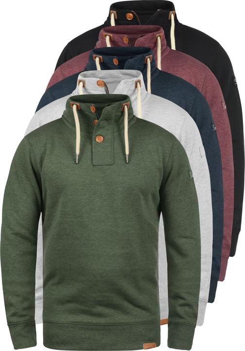 Immagine prodotto Solid TripTroyer Felpa Maglione Pullover Da Uomo Con Chiusura A bottone (M)