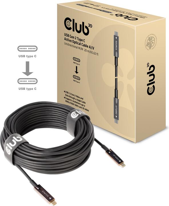 Image du produit Club 3D C – C (20 m, USB 3.2)