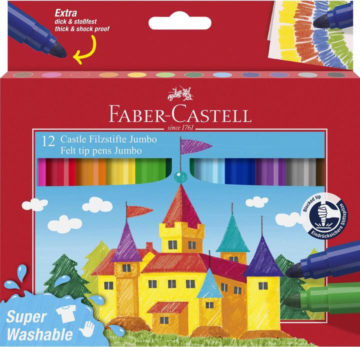 Actual product image Faber-Castell Jumbo Filzstift (Multicoloured, 12 x)